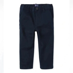 Toddler Boys Uniform Stretch Straight Chino Pants - New Navy
